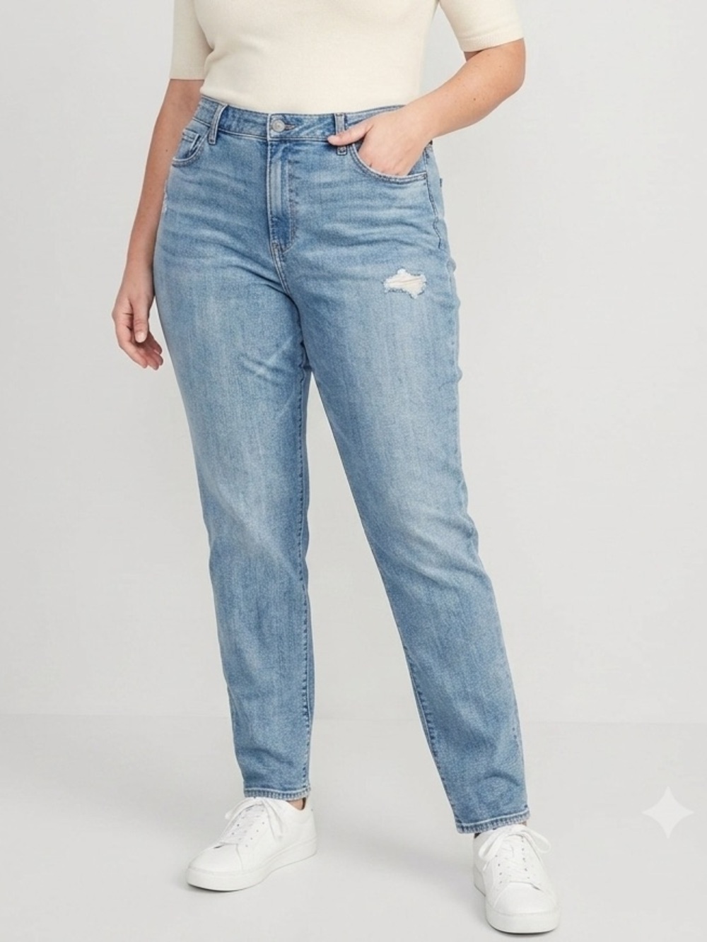 OLD NAVY OG Straight Jeans Light Wash Size 16 Tall